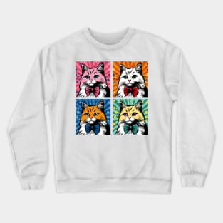 Pop Art Cats Crewneck Sweatshirt